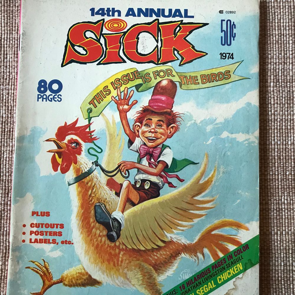SICK MAGAZINE 14TH ANN 1974 THIS IS FOR THE BIRDS